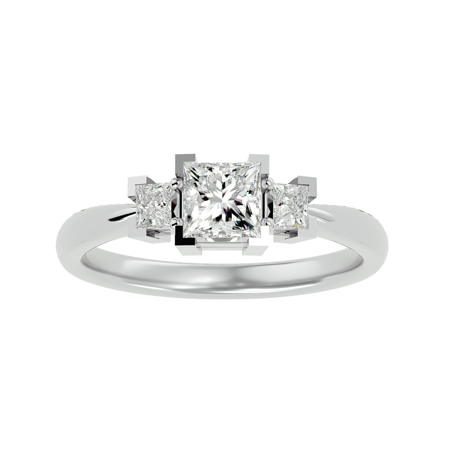 Demi Diamond Three Stone Ring