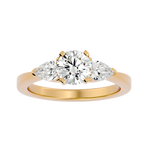 Winter Diamond Three Stone Ring