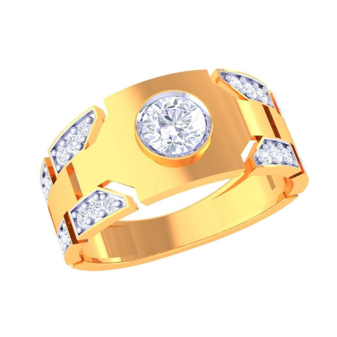 Lucinda Diamond Mens Ring