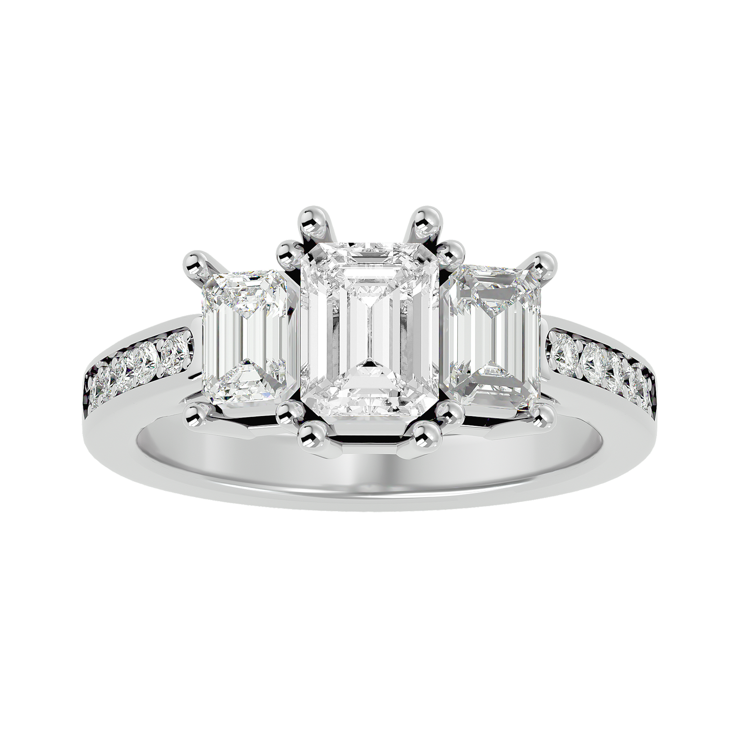 Braelynn Diamond Three Stone Ring