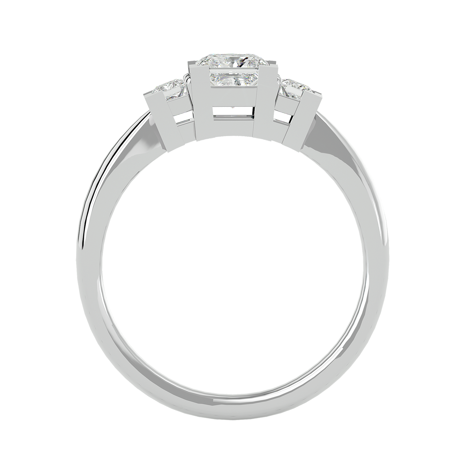 Demi Diamond Three Stone Ring