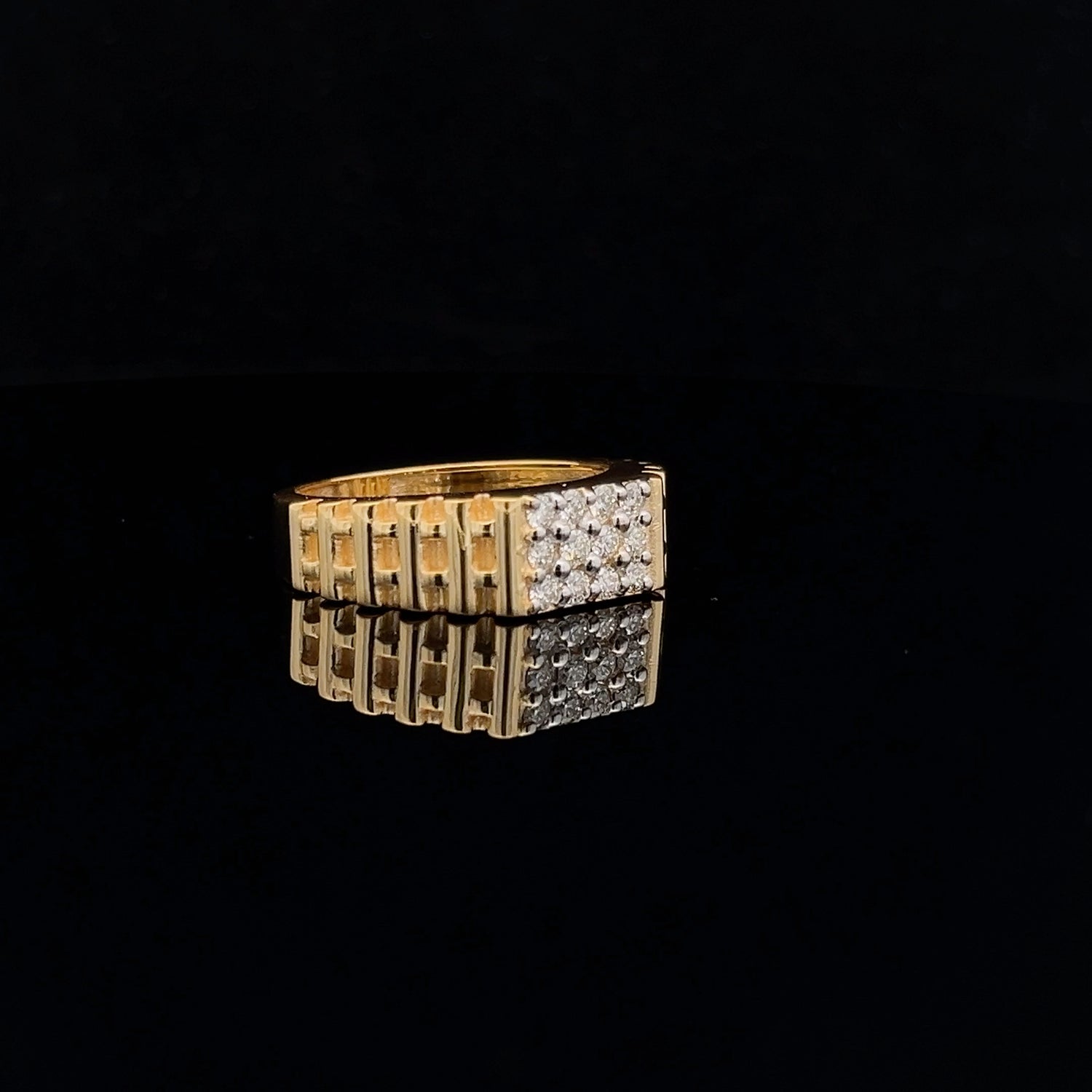 Aurelia Diamond Mens Ring