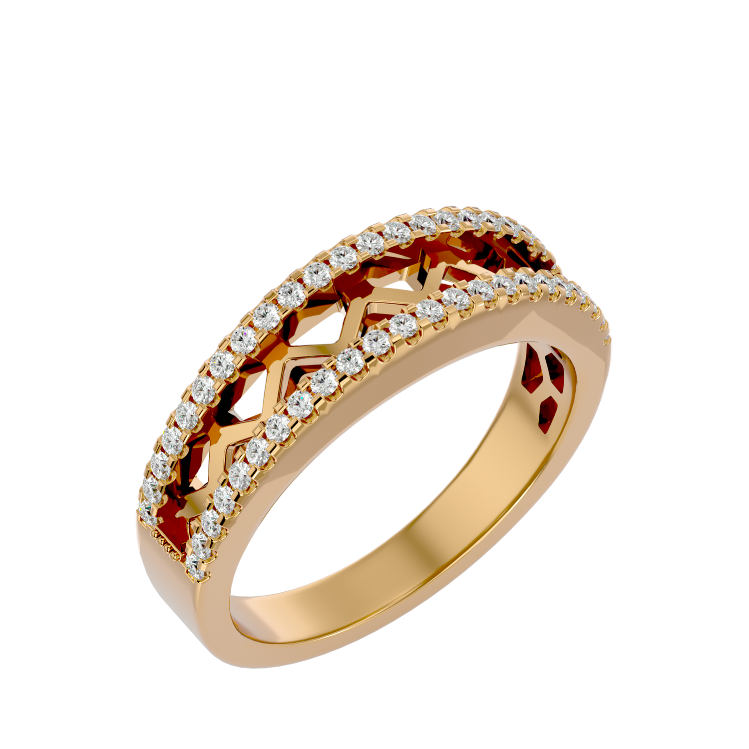 Harley Diamond Wedding Bands