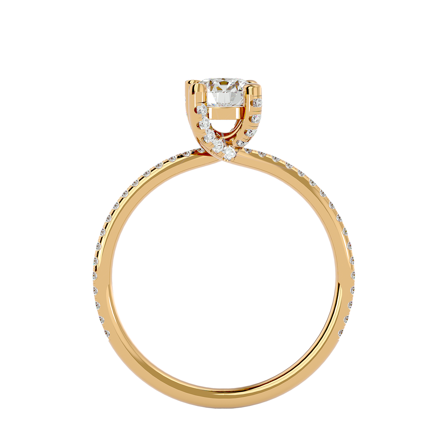 Arielle Diamond Solitaire Ring