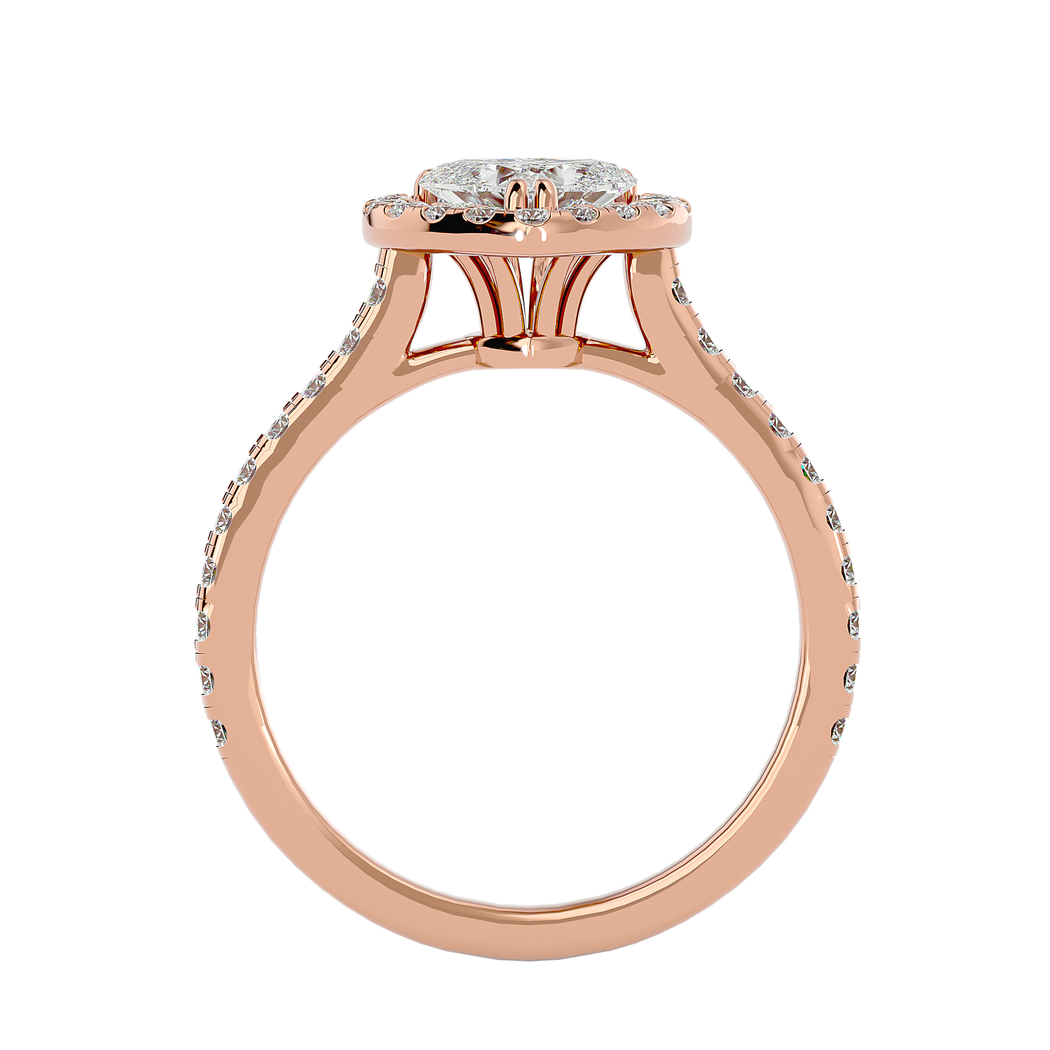 Veronica Diamond Halo Ring