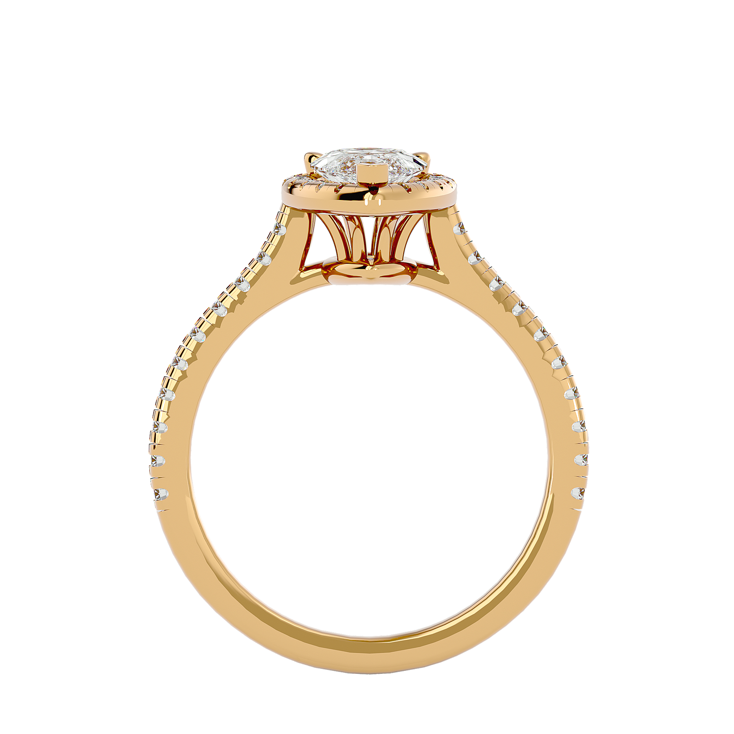 Genesis Diamond Halo Ring