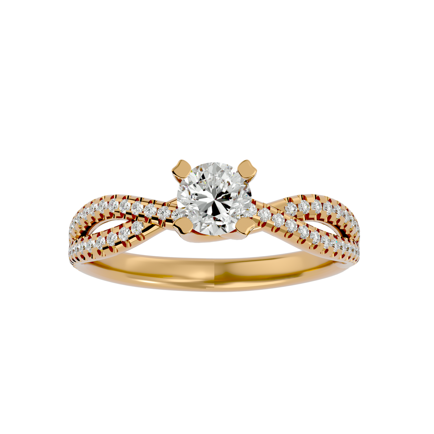 Sage Diamond Solitaire Ring