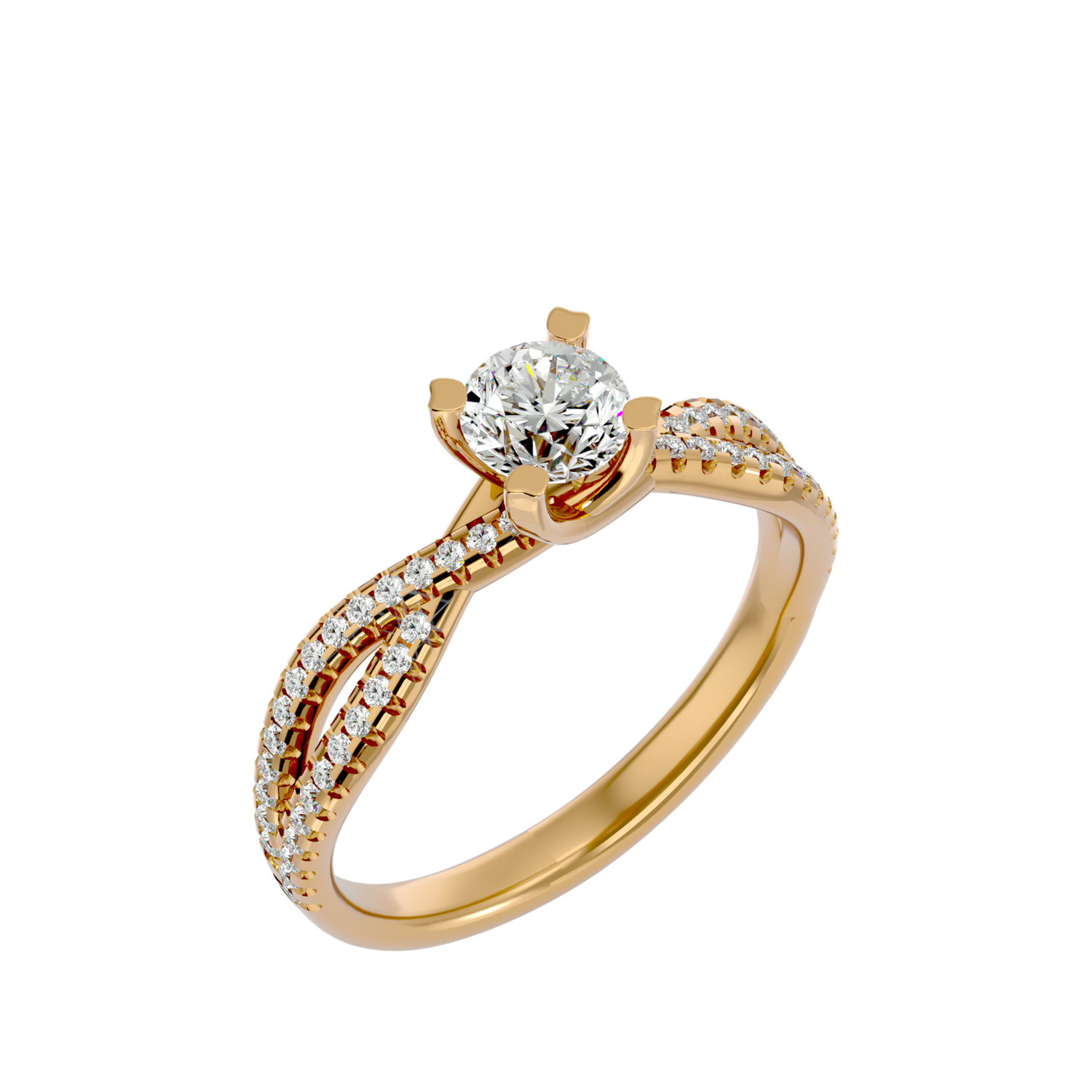 Sage Diamond Solitaire Ring