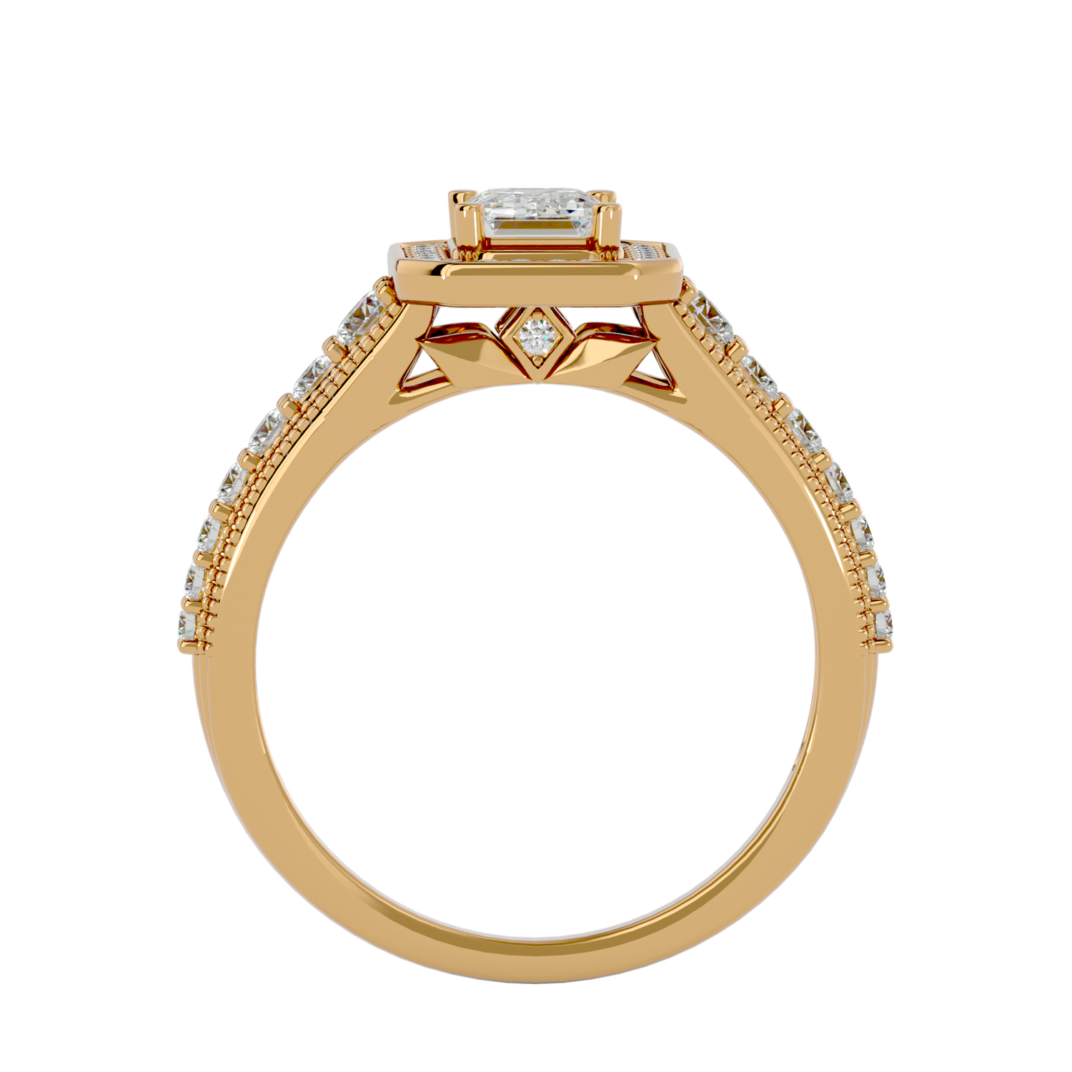 Phoenix Diamond Halo Ring