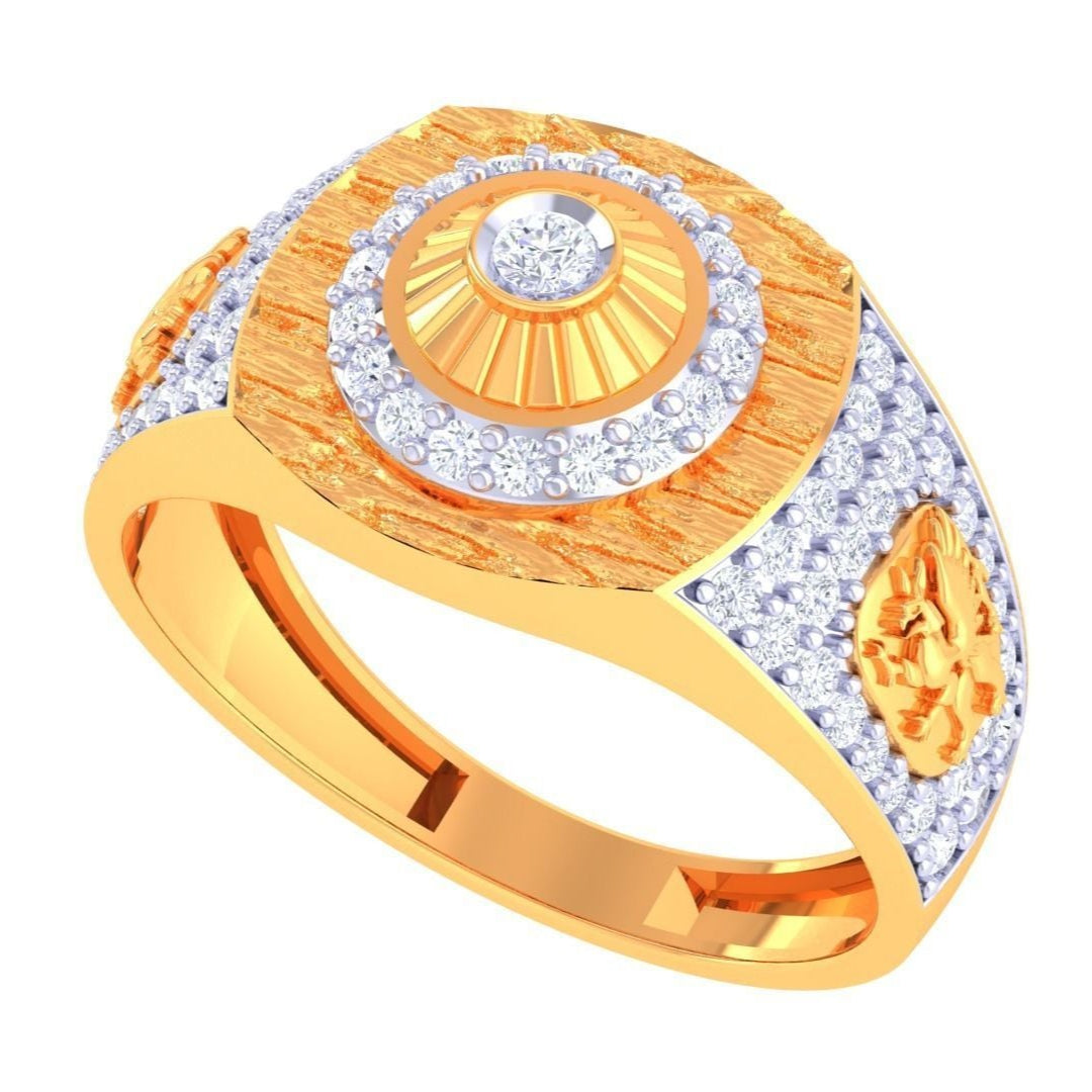 Bijou Diamond Mens Ring