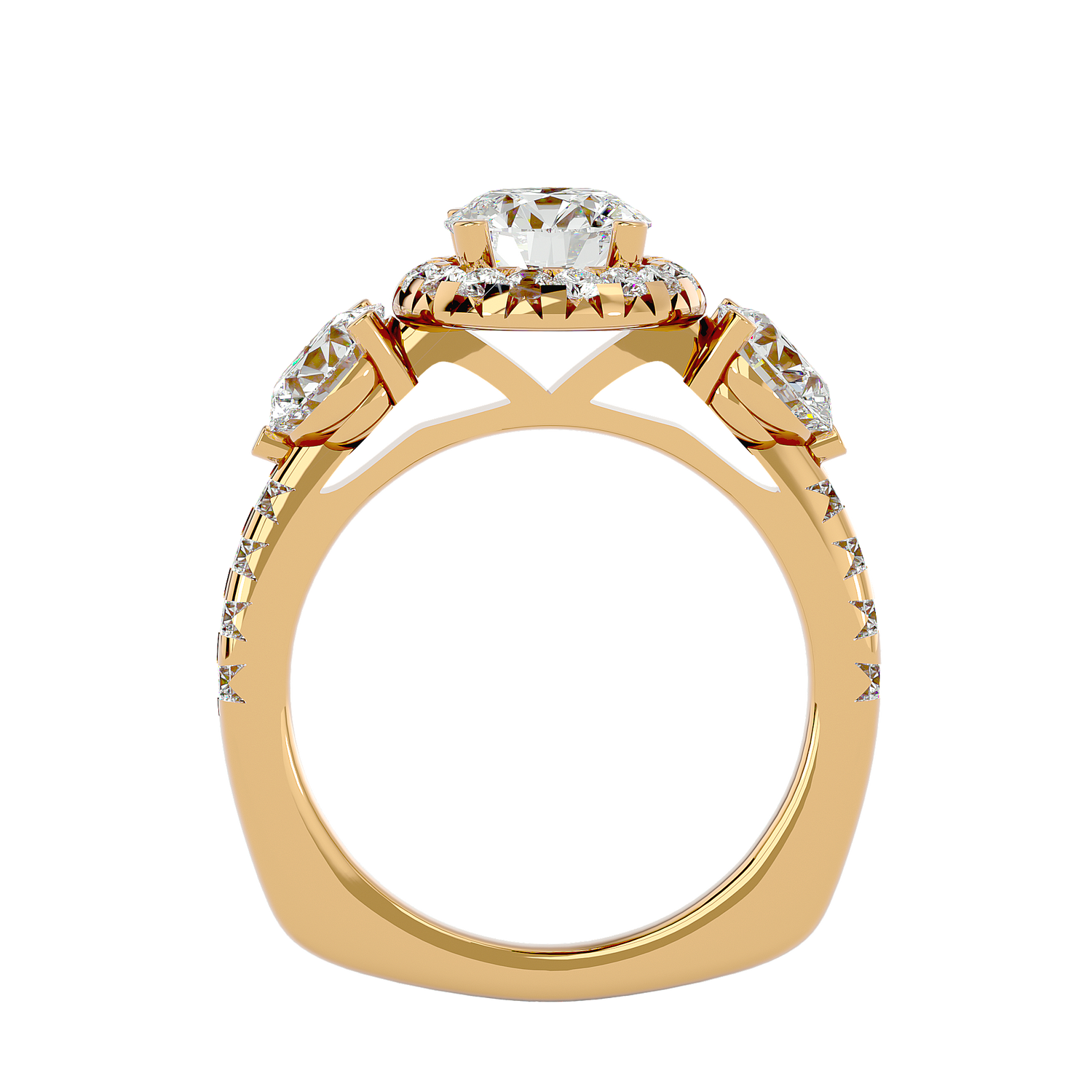 Ainsley Diamond Three Stone Ring