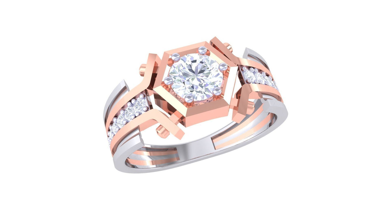 Ayleen Solitaire Mens Ring