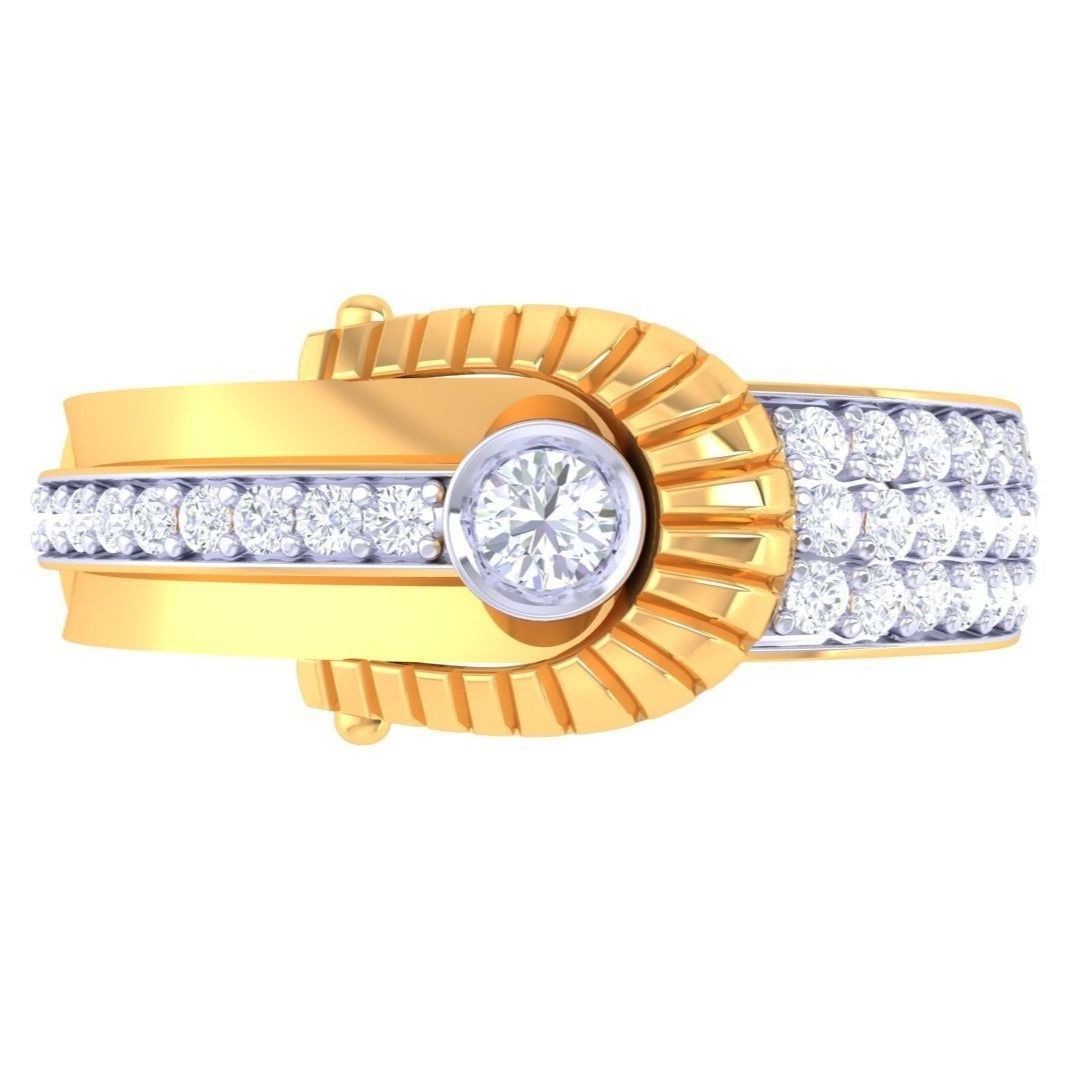 Camille Diamond Mens Ring