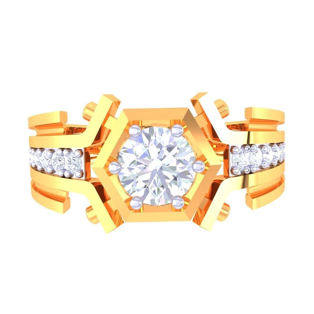 Ayleen Solitaire Mens Ring