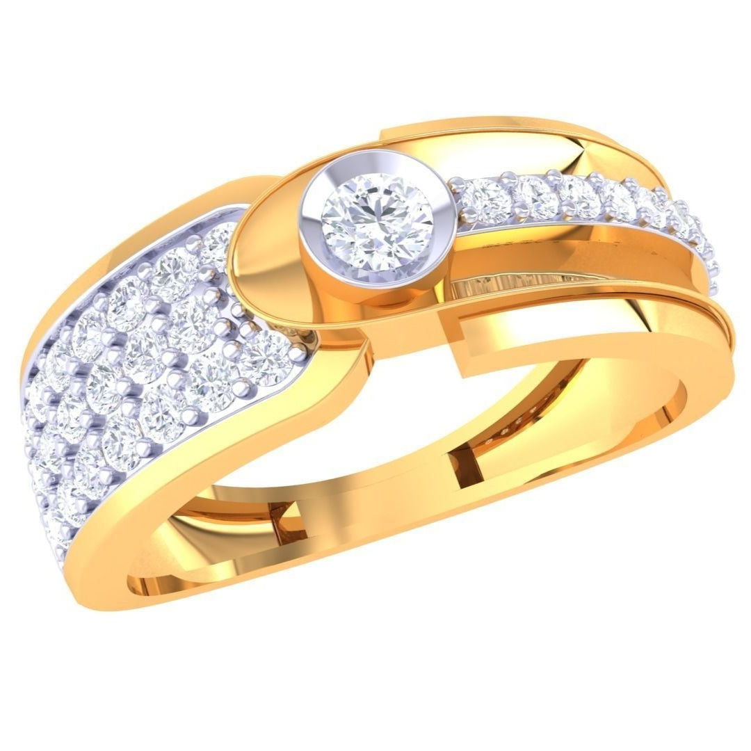Alina Diamond Mens Ring