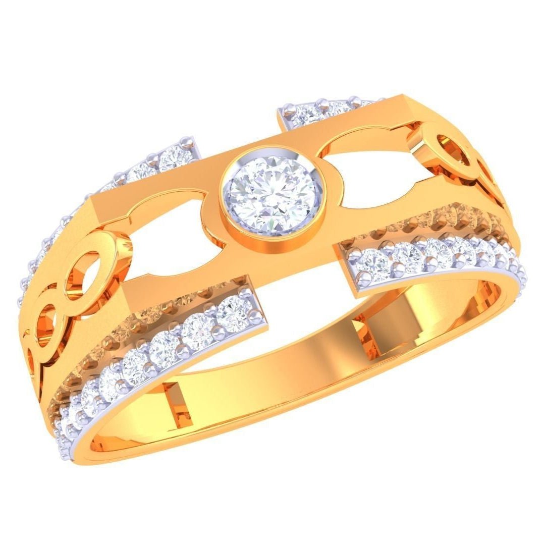 Lorelei Diamond Mens Ring