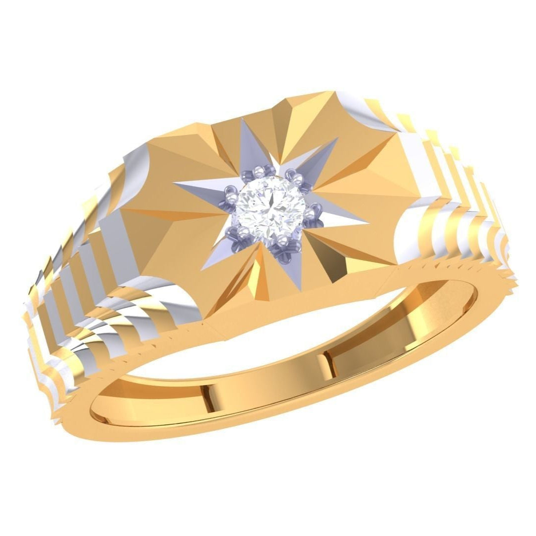 Harris Solitaire Mens Ring