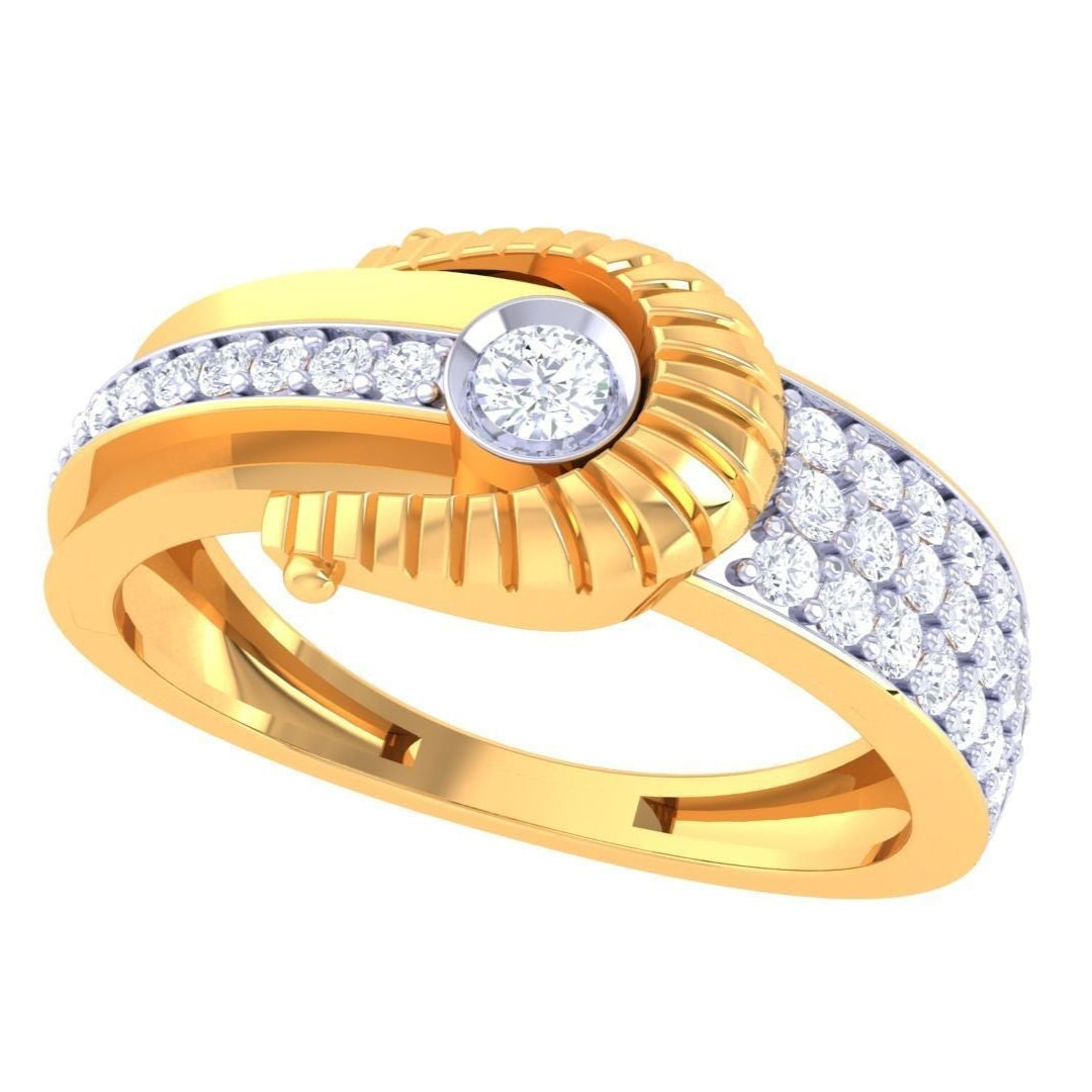 Camille Diamond Mens Ring